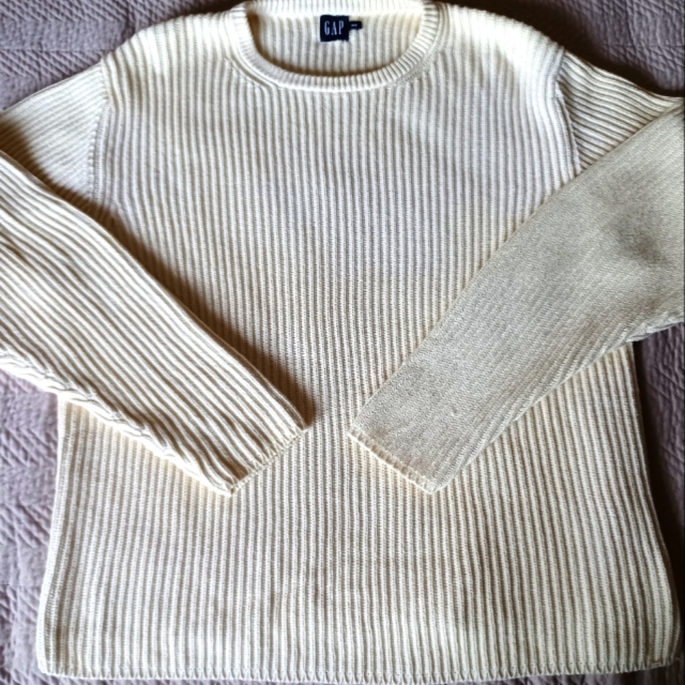 GAP | Men's Sweater, Cream, Medium